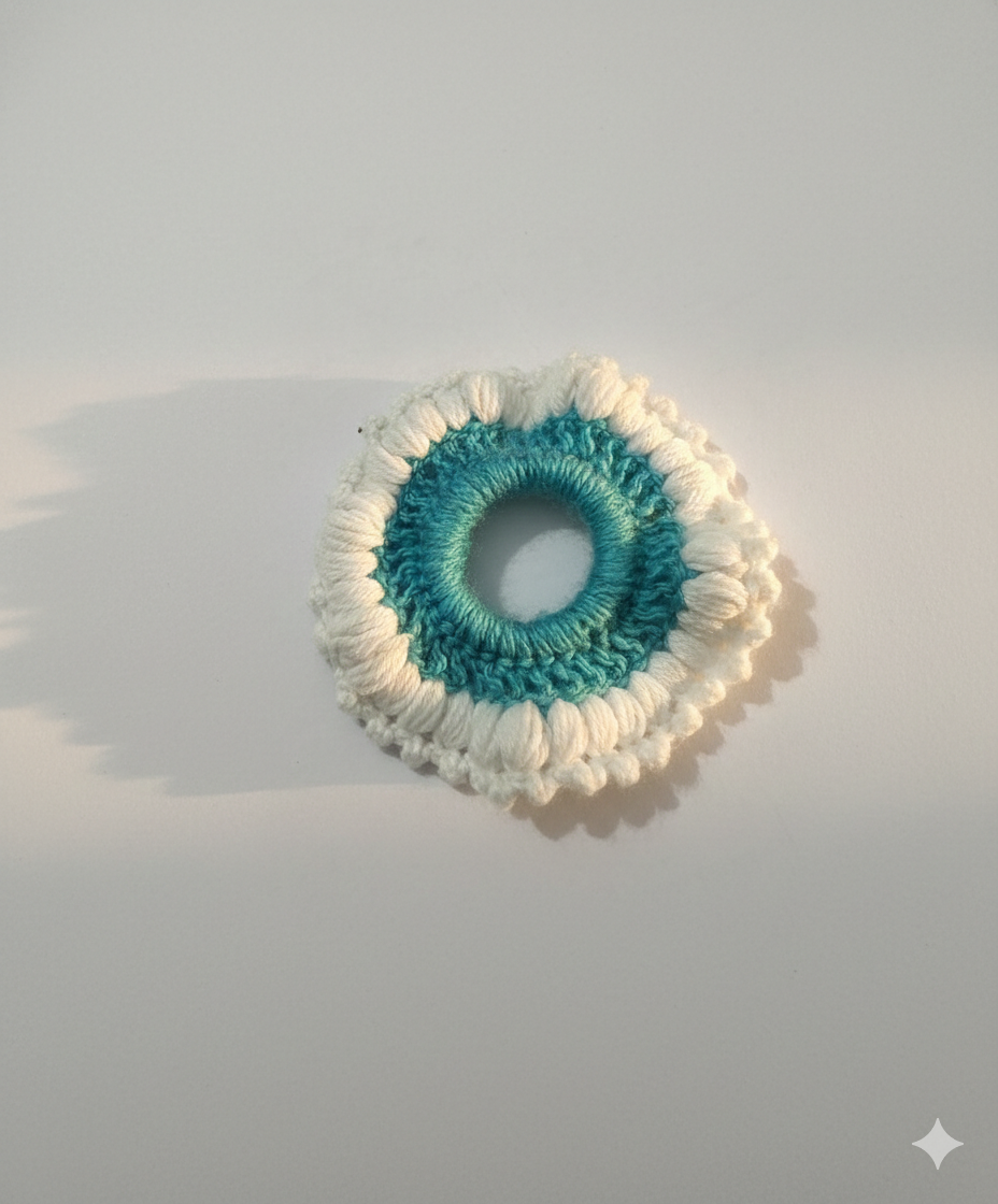 Crochet Hair Scrunchie