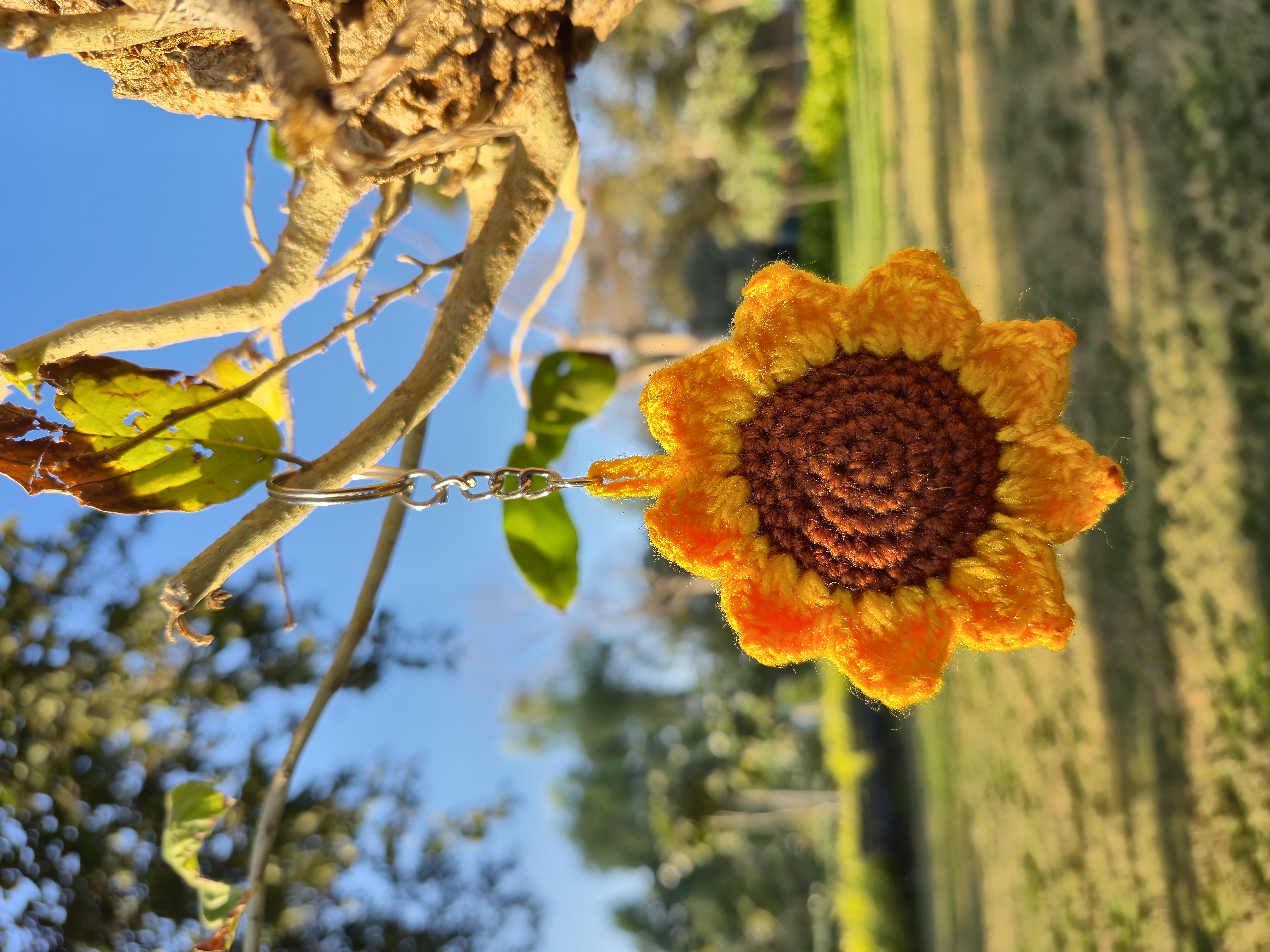 Sunflower Keychain
