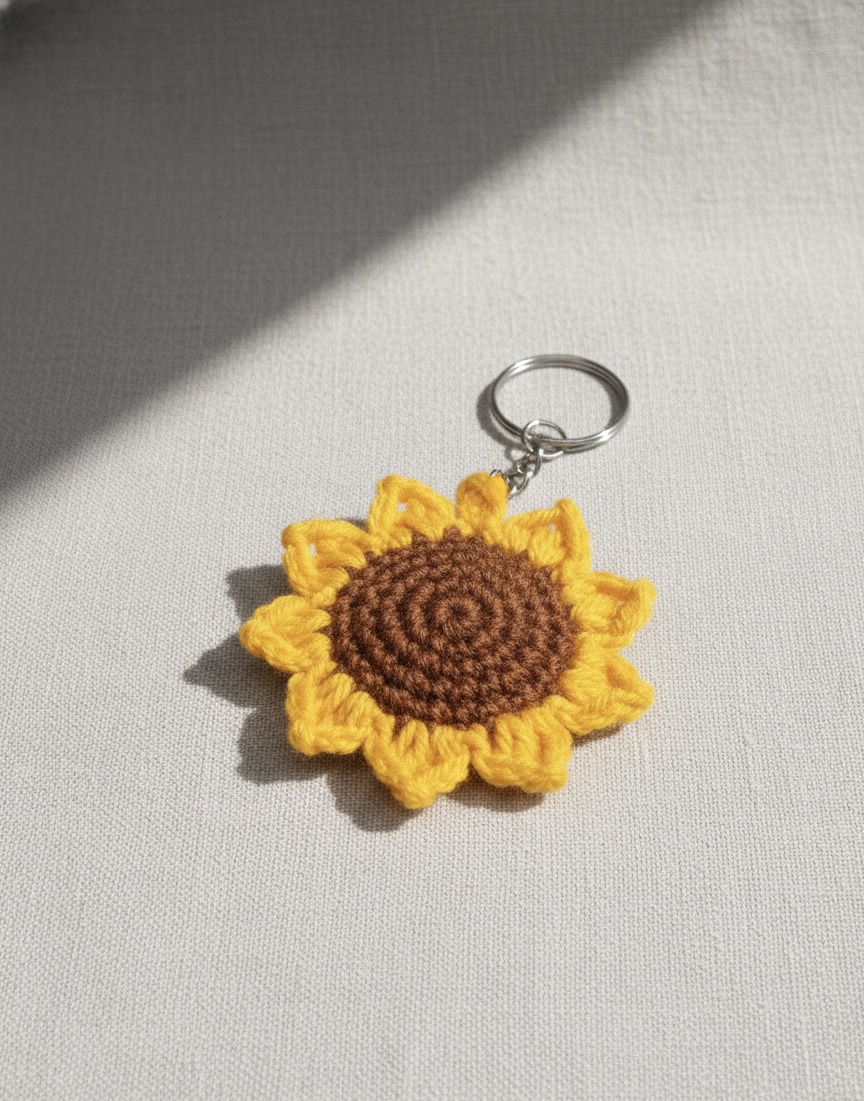 Sunflower Keychain