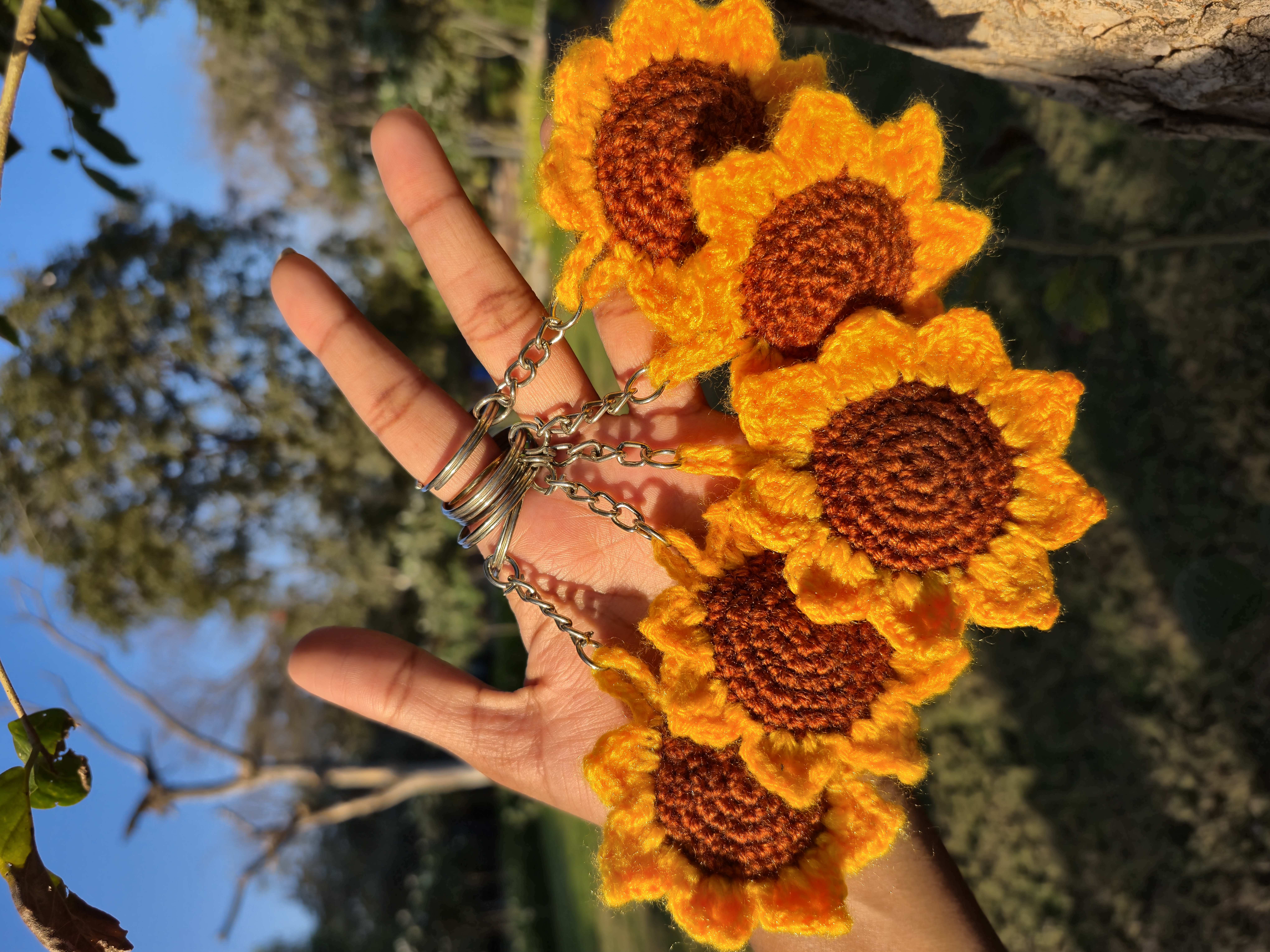 Sunflower Keychain combo